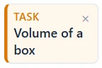 A calendar item: drag it to move it, press × to remove the deadline.